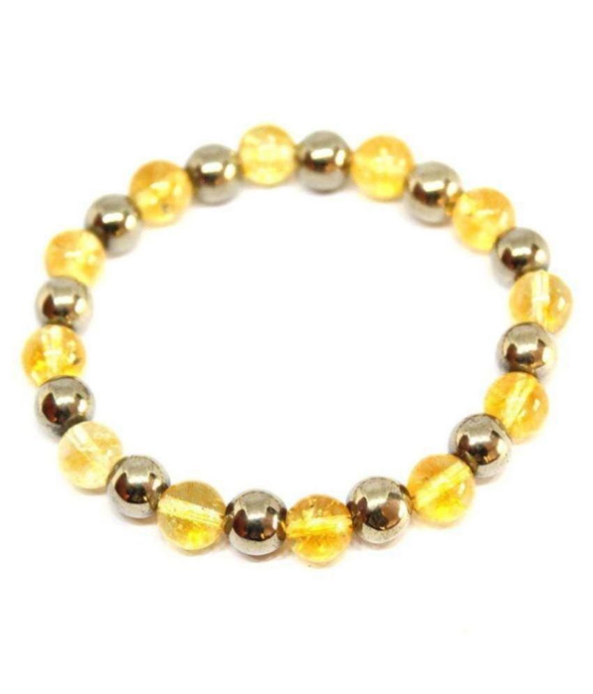     			Pooja Gems - Yellow Bracelet (Pack of 1)