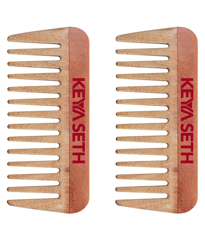 Keya Seth Aromatherapy Wooden Comb for Hair Growth Wide tooth Comb Pack of  2: Buy Keya Seth Aromatherapy Wooden Comb for Hair Growth Wide tooth Comb  Pack of 2 at Best Prices