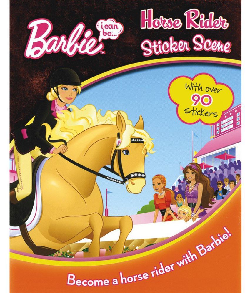     			Barbie I Can Be Horse Rider Sticker Scene