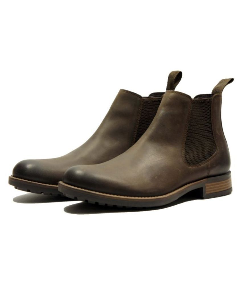 Hx London Brown Chelsea boot - Buy Hx London Brown Chelsea boot Online ...