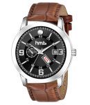 HMTe - Brown Leather Analog Men's Watch