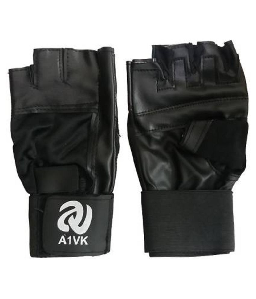     			A1VK Black Gym Gloves