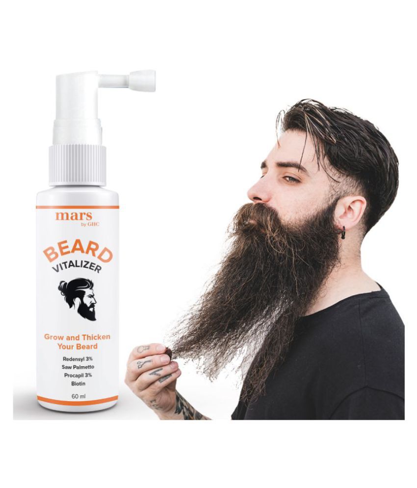 mars by GHC Procapil Beard Growth Vitalizer (60 ml - Pack of 1) | Treats Patchy Beard, Nourishes Beard Follicles, Healthy Beard Growth | Active Redensyl & Procapil | Paraben, SLS & Sulfate Free