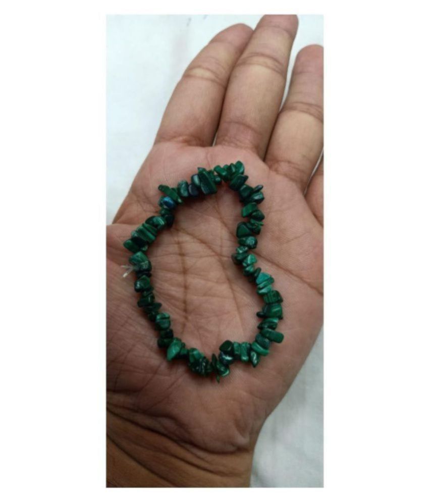     			6mm Green Malachite Chip Bracelet Natural Agate Stone Bracelet