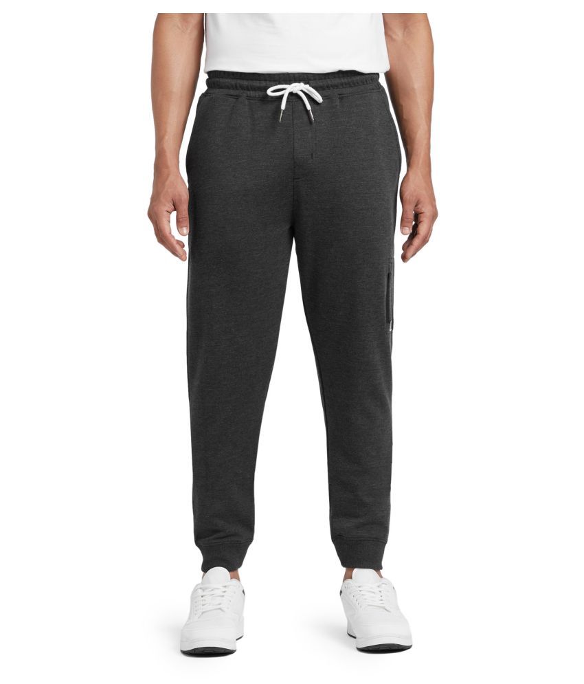     			XYXX Grey Cotton Joggers Single