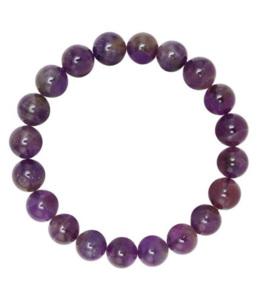     			8mm Purple Amethyst Natural Agate Stone Bracelet