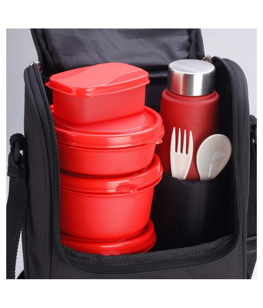 Buy Oliveware Teso Lunch Box with Bottle 3 Stainless Steel Containers ...