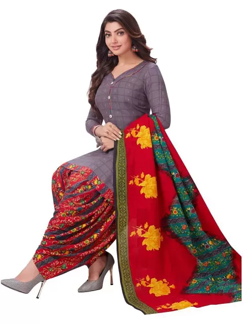 Buy Pg Multi Coloured Anarkali Dress Material on Snapdeal | PaisaWapas.com