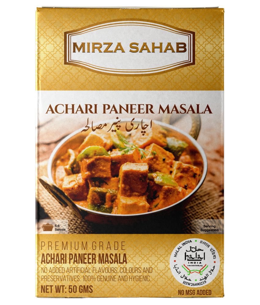     			Mirza Sahab Achari Paneer  Instant Mix 50 gm Pack of 4