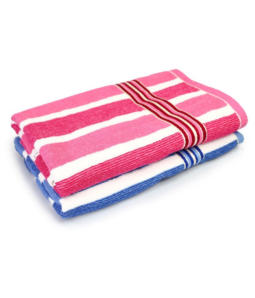 Satisfyn Set of 2 Cotton Bath Towel Multi