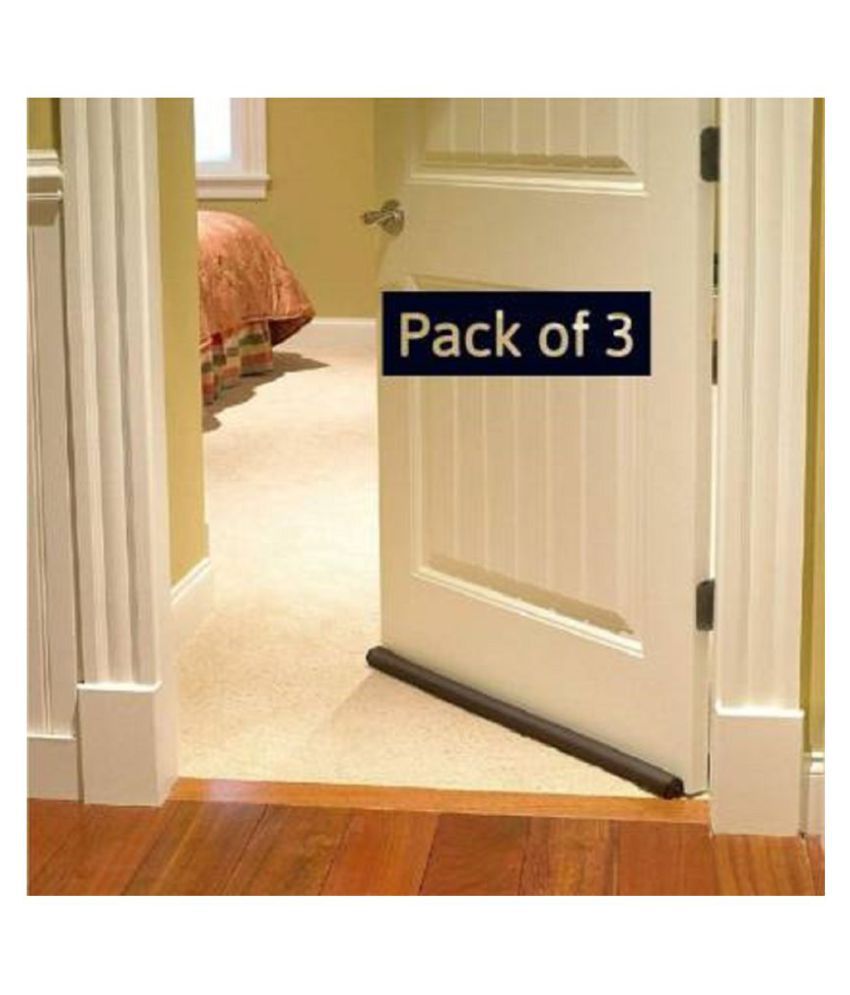 S S Thakkar (PACK OF 3)  Double Sided Under Door Protector/Seal Cover Twin Draft Blocker Guard with Dust, Cooling Air, Control Environment (Coffee Colour, ((36 Inch/3 fit), Pack of 3)