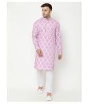 Hangup Pink Cotton Blend Kurta Pyjama Set Single Pack