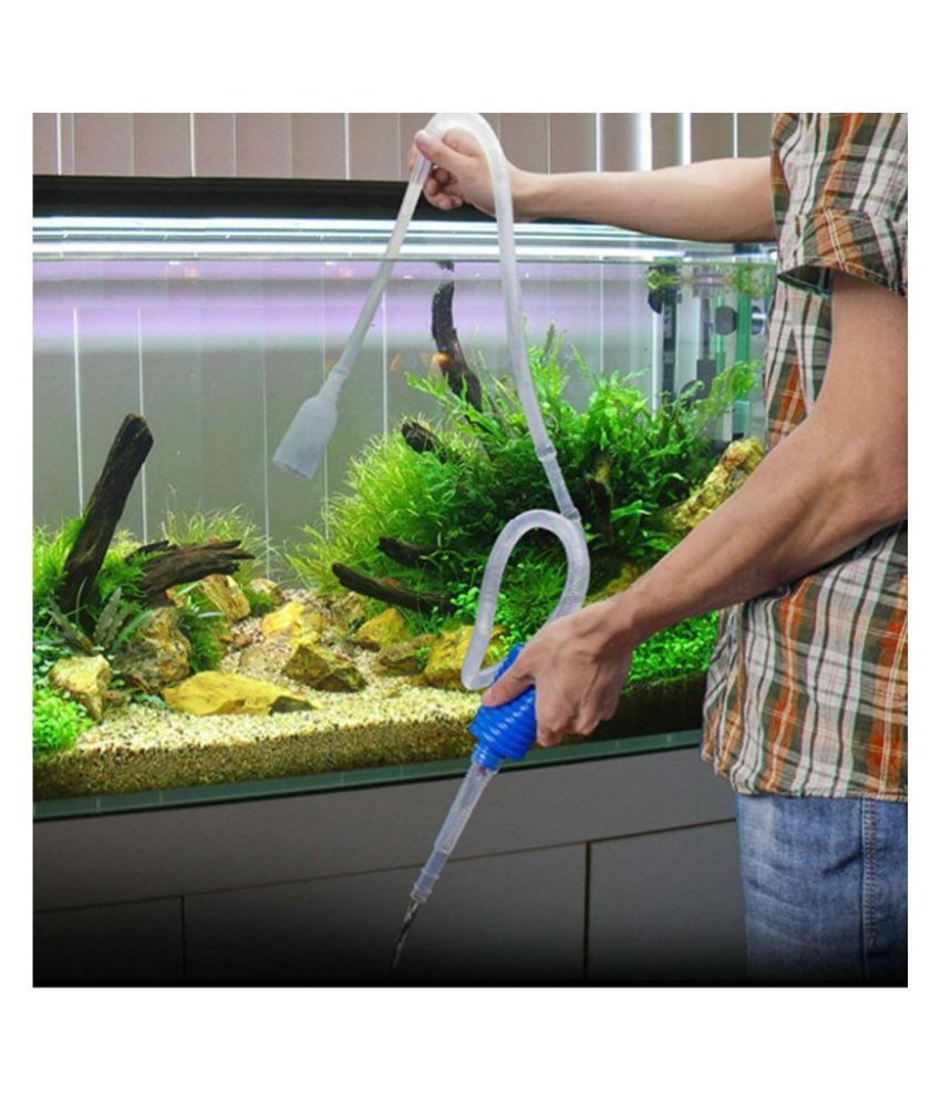     			KOKIWOOWOO Aquarium Fish Tank Siphon Vacuum Water Pump