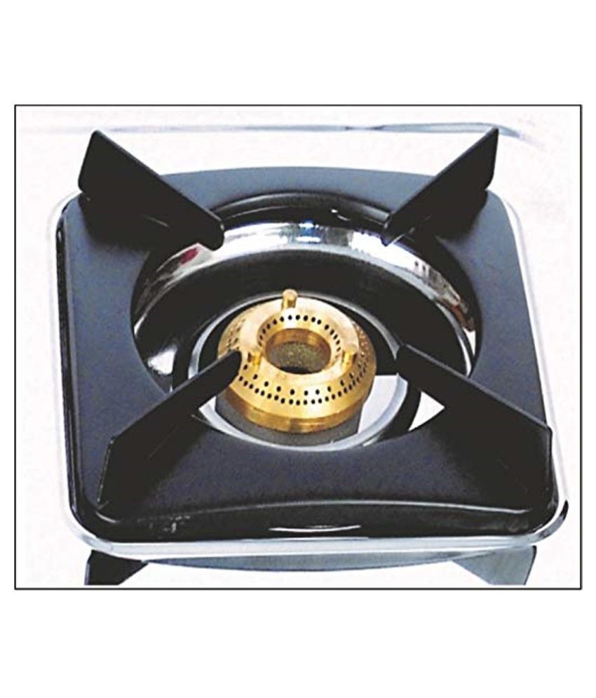 Khaitan 2 Burner Gas Stove Maxima Stainless Steel Manual Ignition LPG