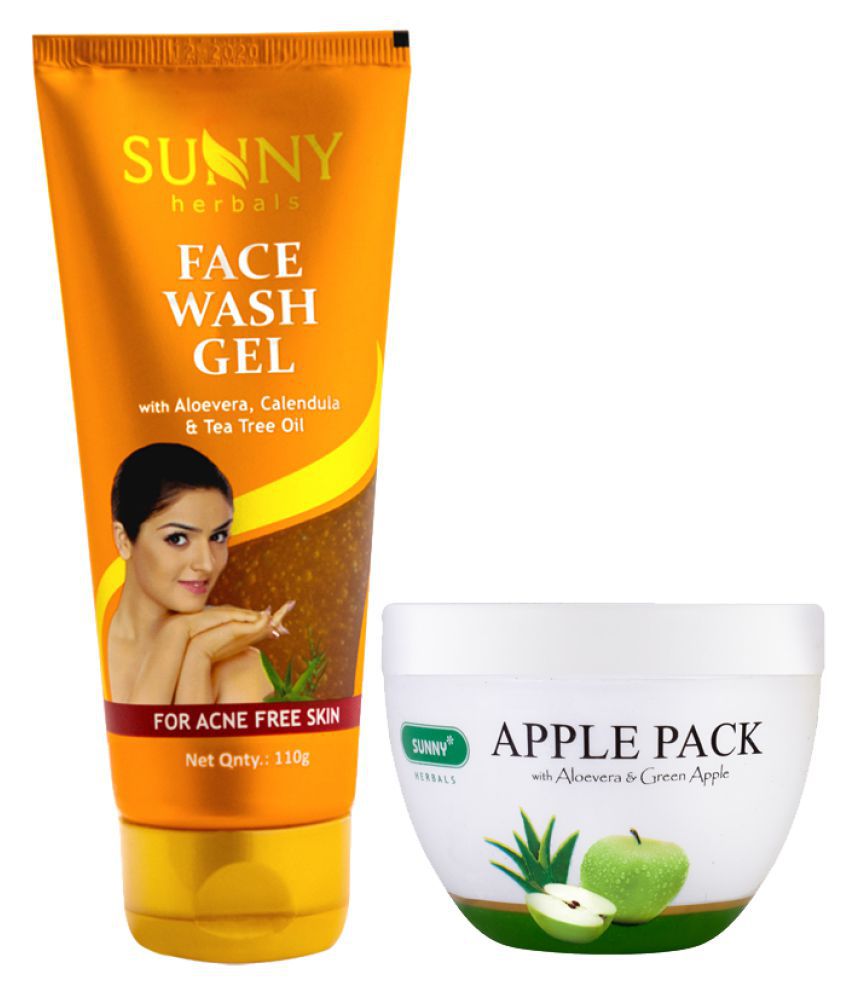     			SUNNY HERBALS Apple Pack 150 gm and Tea Tree Oil Face Wash 110 mL