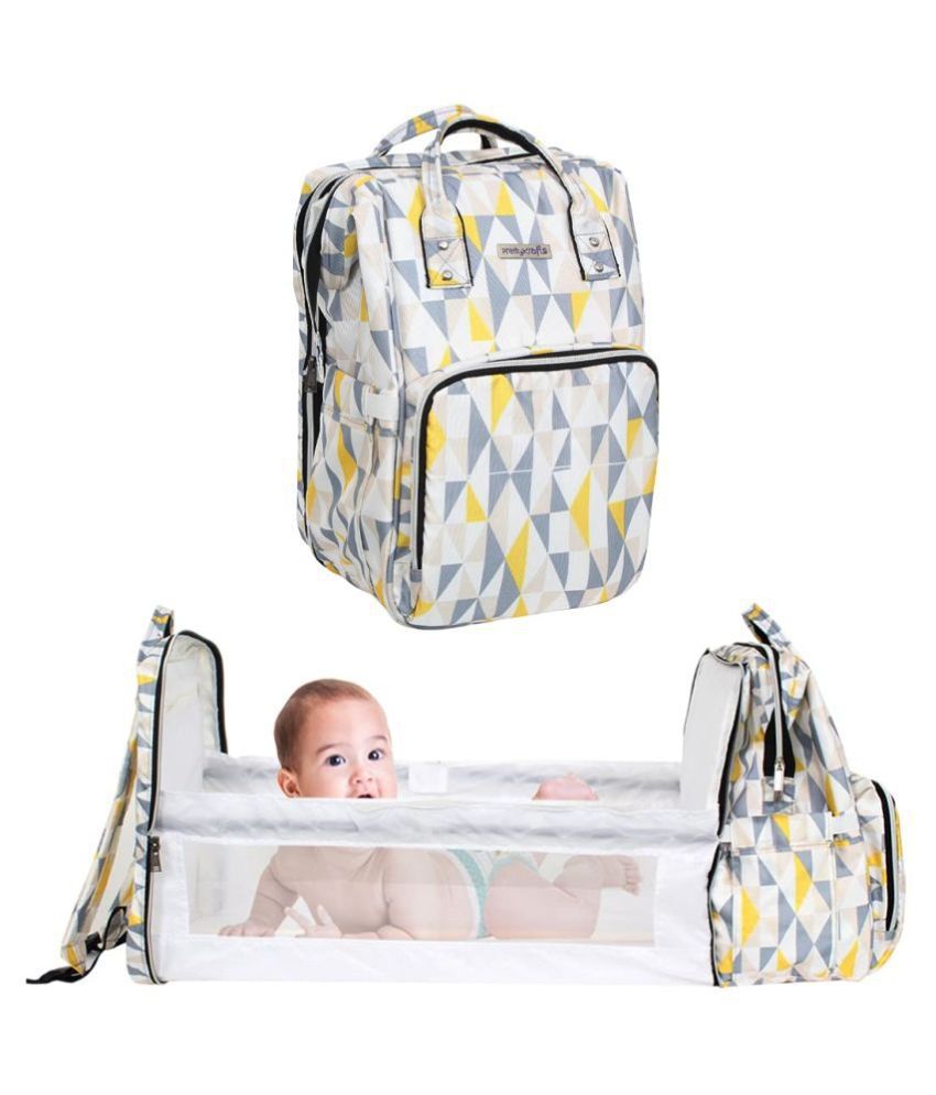 PrettyKrafts Yellow Diaper Bags - 1 Pc