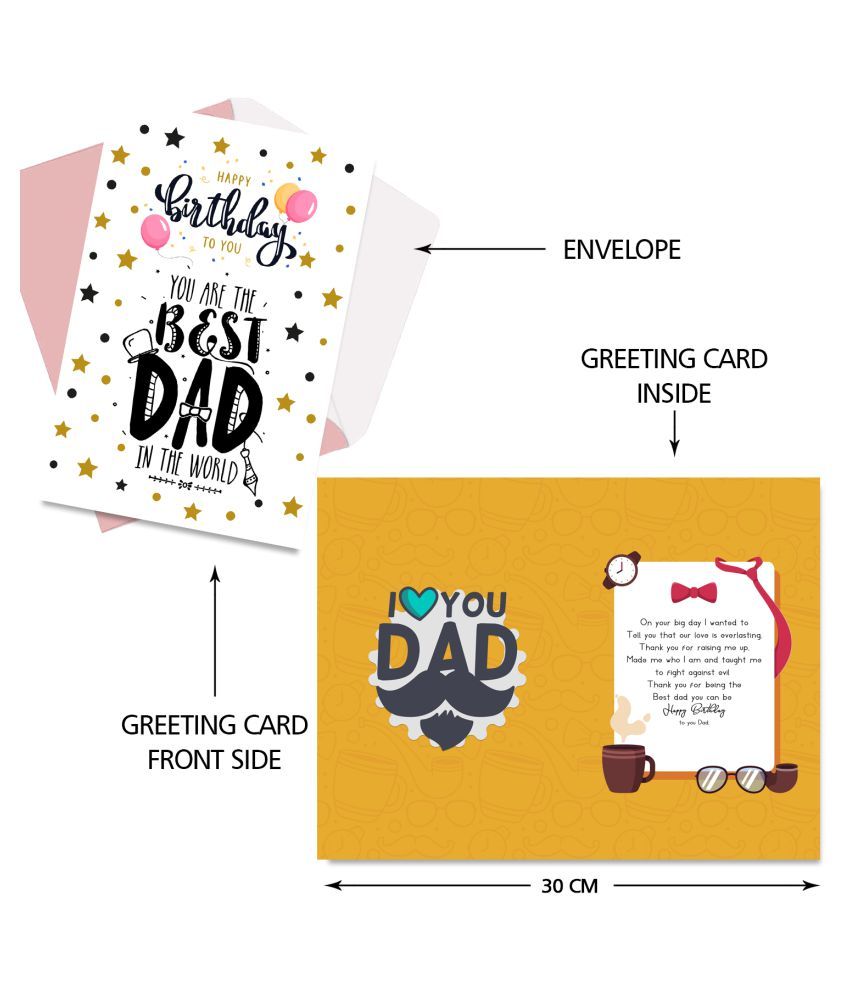 Happy Birthday To You You Are The Best Dad In The World Greeting Card