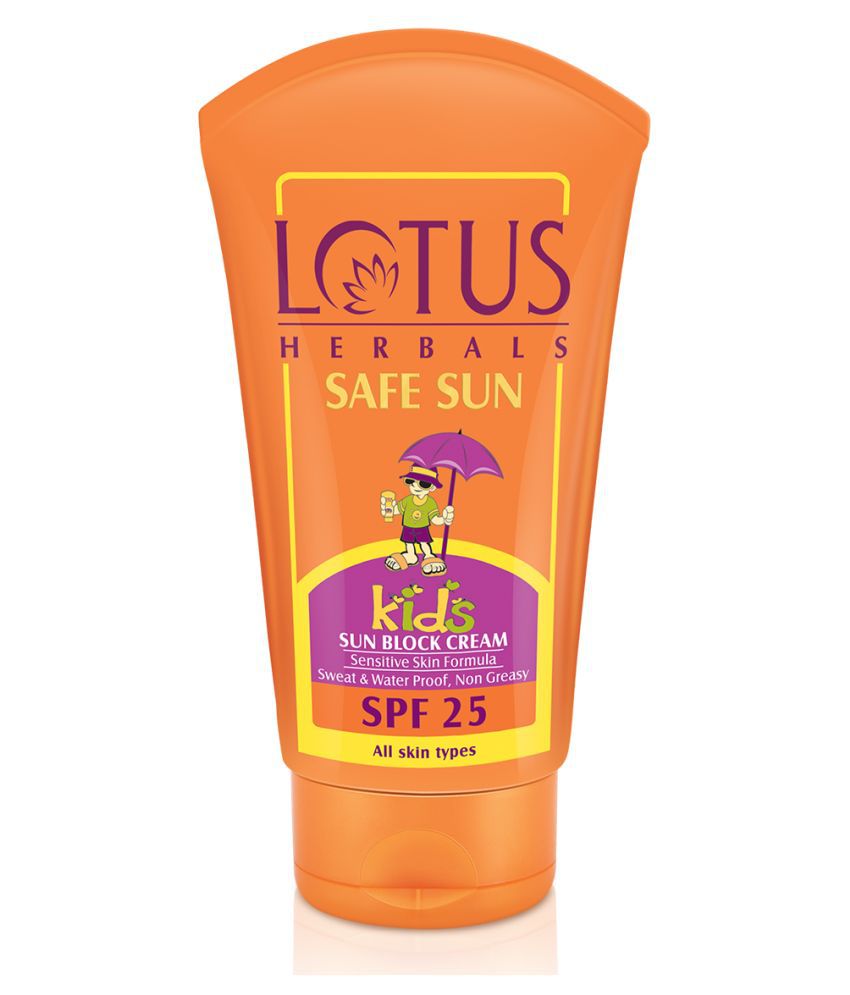     			Lotus Herbals Safe Sun Kids Sun Block Cream SPF 25 100g