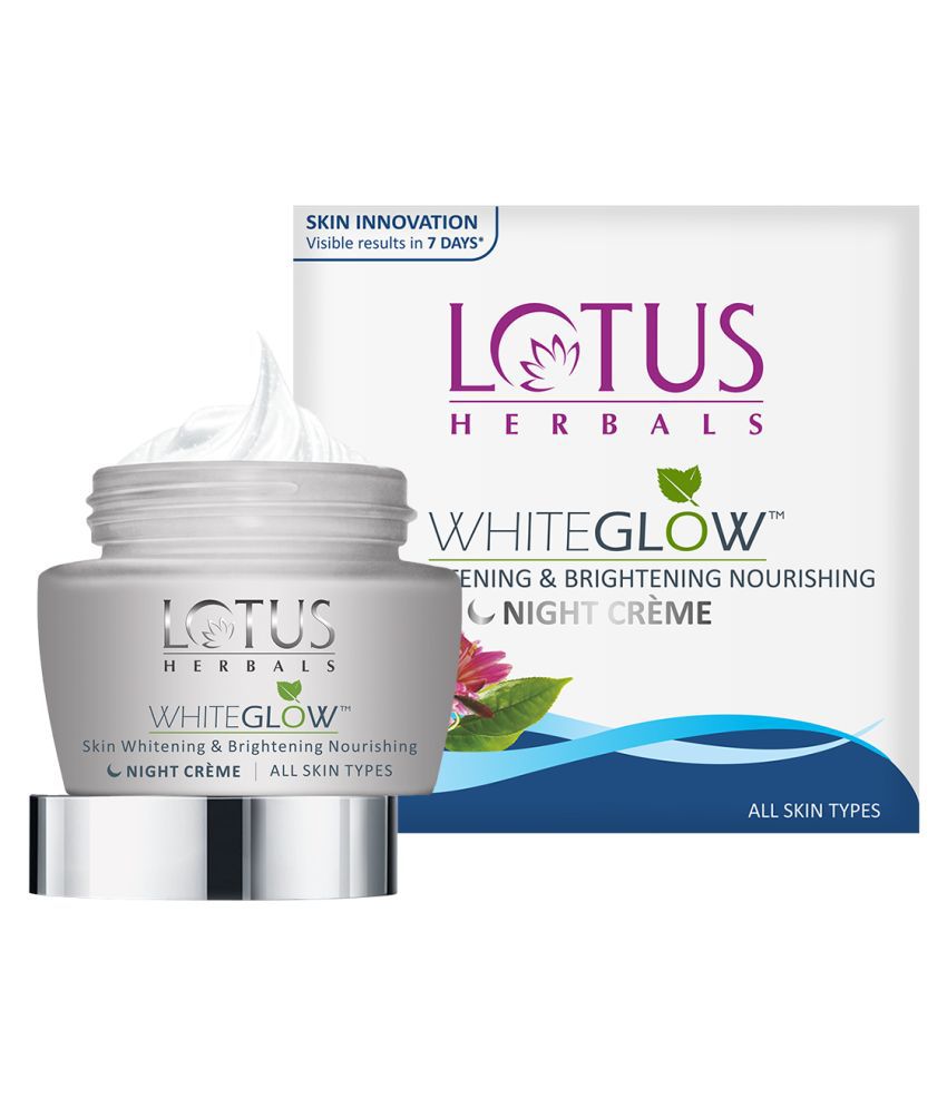     			Lotus Herbals Whiteglow Skin Whitening & Brightening Nourishing Night Cream, 40g