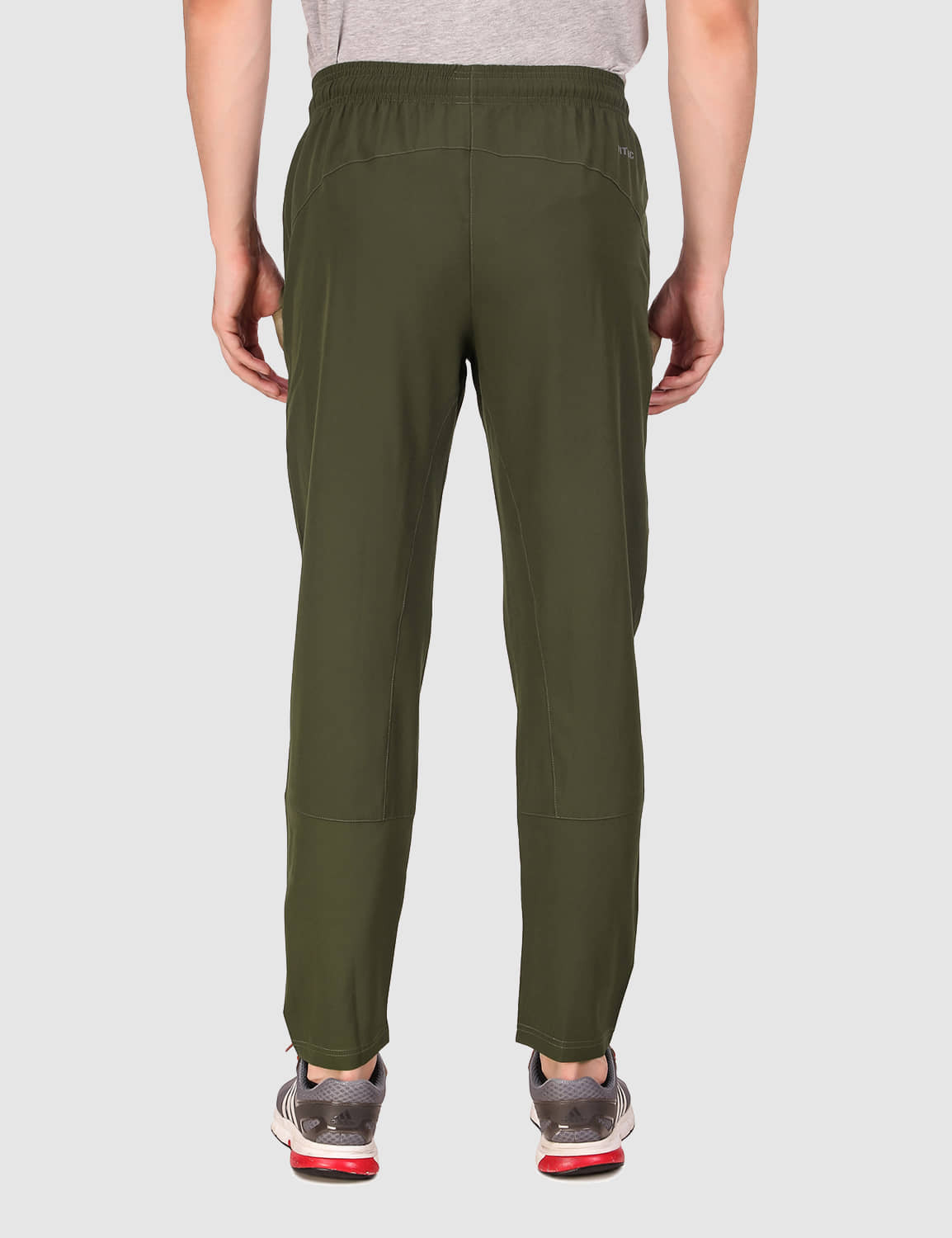 Fitinc NS Lycra Regular Fit Olive Track 
