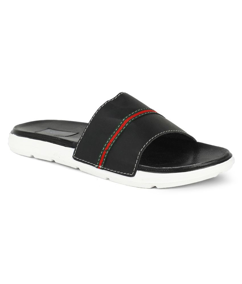     			KHADIM Black Slides