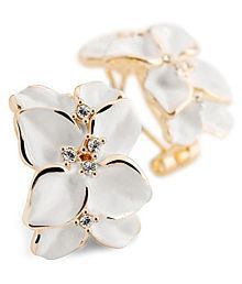 YouBella Fashion Jewellery Stylish Fancy Party Wear Earrings for Women Traditional Earrings Tops for Girls and Women (WHITE)