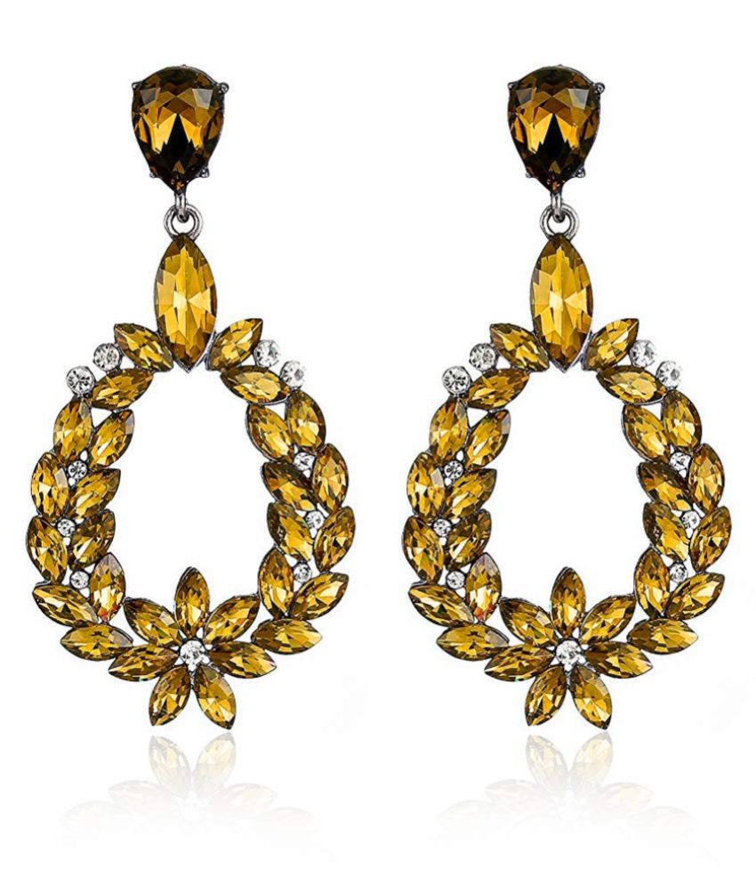     			YouBella Jewellery Valentine Collection AAA Swiss Zircon Earings Fashion Fancy Party Wear Earrings for Girls and Women (LIGHT BROWN)