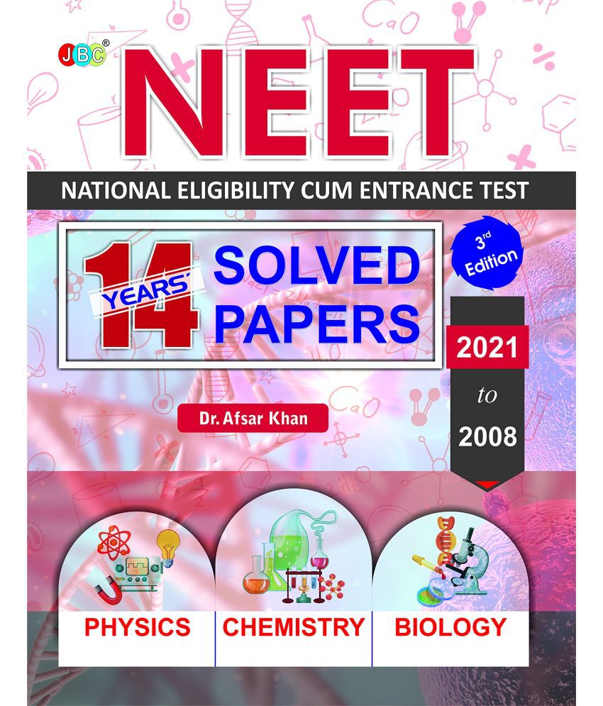     			NTA NEET 14 Previous Years Solved Papers- Includes Every NEET Last 14 Previous Year (2008-2021) Questions And Detailed Solutions Making This One Of The Best NEET 2022 Book Among All NEET 2022