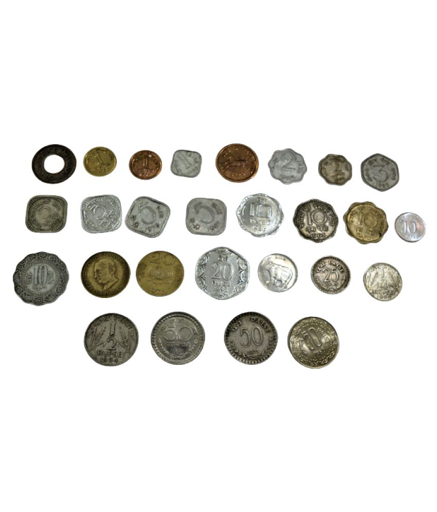     			Sansuka 27 different Indian coins Modern Coin Collection  (27 Coins)