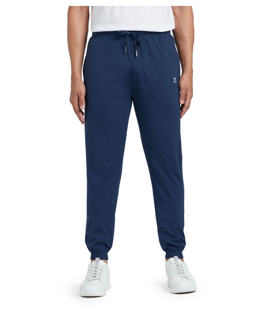     			XYXX Blue Cotton Joggers Single