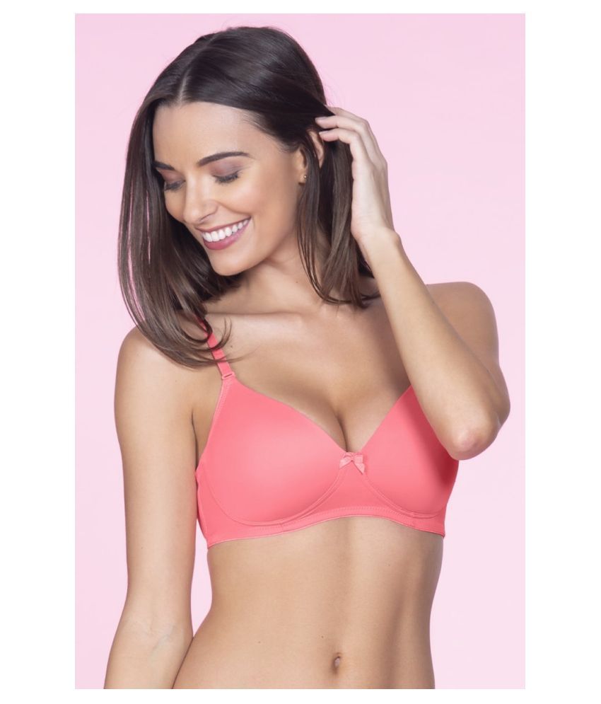     			Amante Polyamide T-Shirt Bra - Pink Single