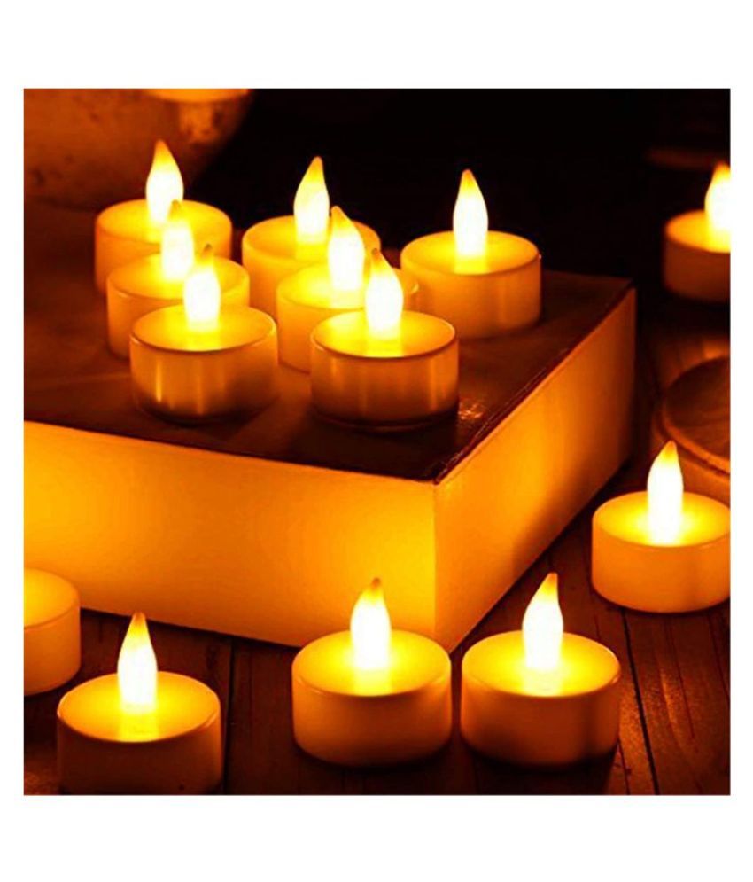 KIVYA Infinitycraft LED Candle Yellow - Pack of 12