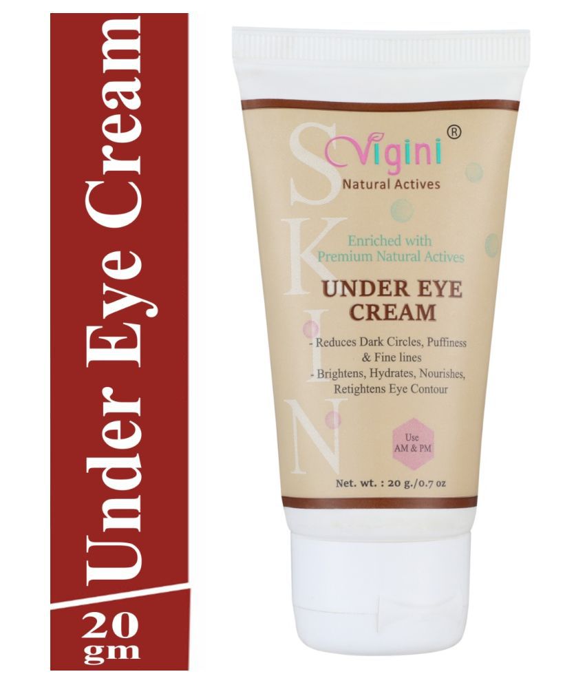 Vigini D-Tan Cream Gel Reduces Under Eye Dark Circles Spot Removal Pigmentation Anti Wrinkles Eye Roller 20 mg