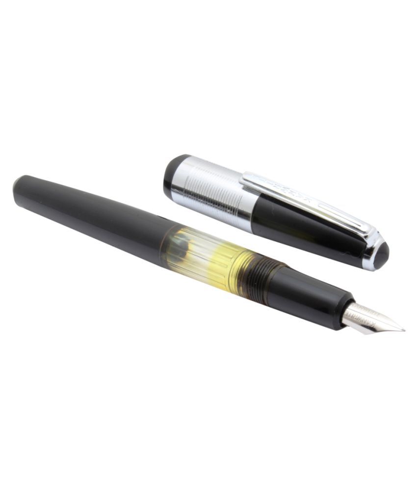 Lot Of 10 Kanwrite Eyedropper Demonstrator Fountain Pen Flex Nib Golden Trim New 