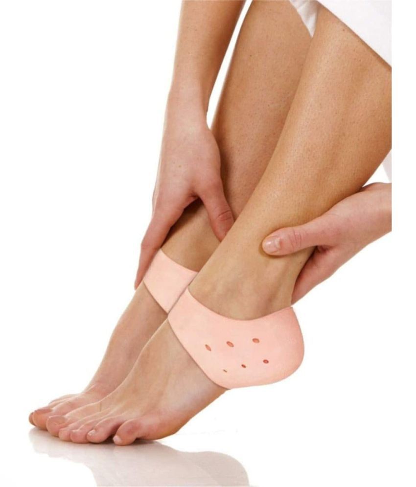 Jetudoo Half Heel Socks Anti Crack Reusable Moisturizing Heel Socks 1 Pairs Pack of 2