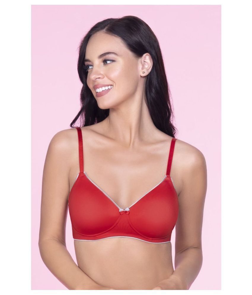     			Amante Polyamide Lightly Padded Women's T-Shirt Bra ( Red )