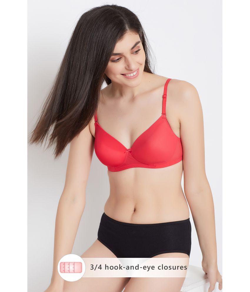     			Clovia Net/Mesh T-Shirt Bra - Pink Single