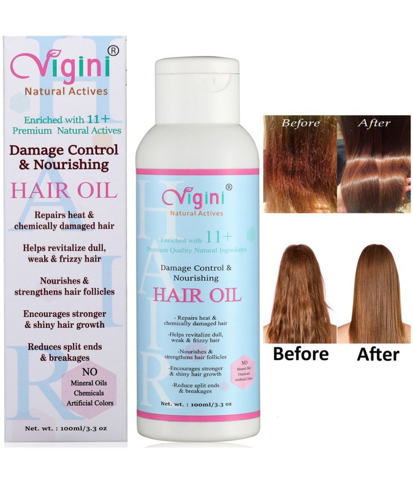     			Vigini Keratin Nourishing Smooth Vitalizer Growth Hair Oil as hair Damage Shampoo Shampoo 100 mL
