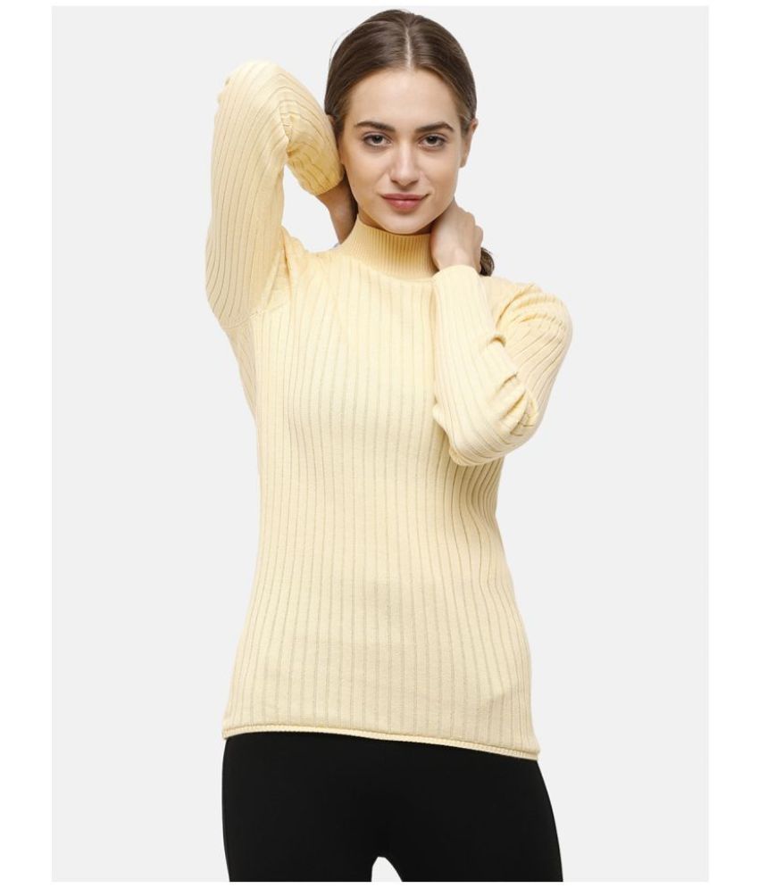     			98 Degree North Cotton Yellow Pullovers - Single