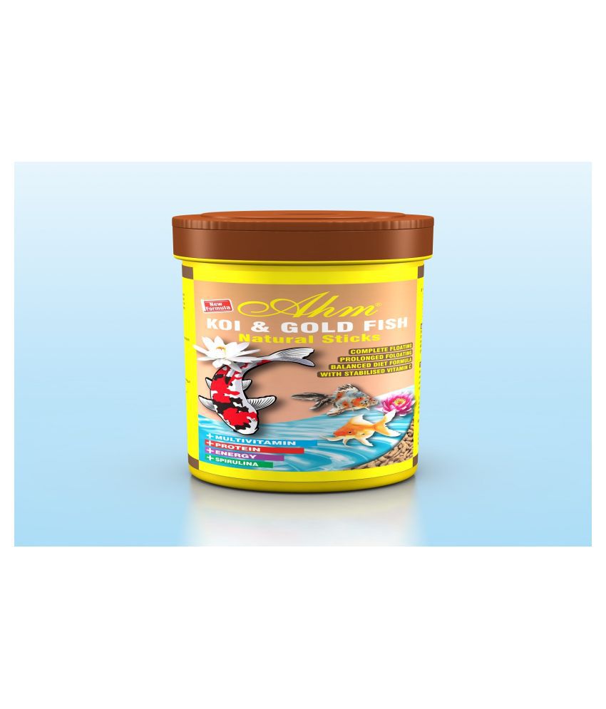     			AHM Koi & Gold Fish Natural Sticks 100gm ( MADE IN TURKEY ) for color and growth sold by RichBay 0.1 kg Dry Young Fish Food