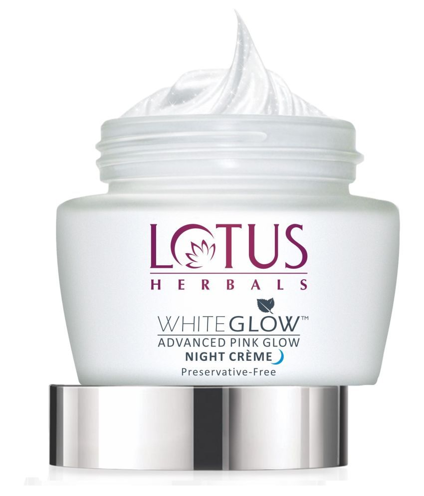     			Lotus Herbals Whiteglow Advanced Pink Glow Night Cream, Intense Hydration, For All Skin Types, 50g