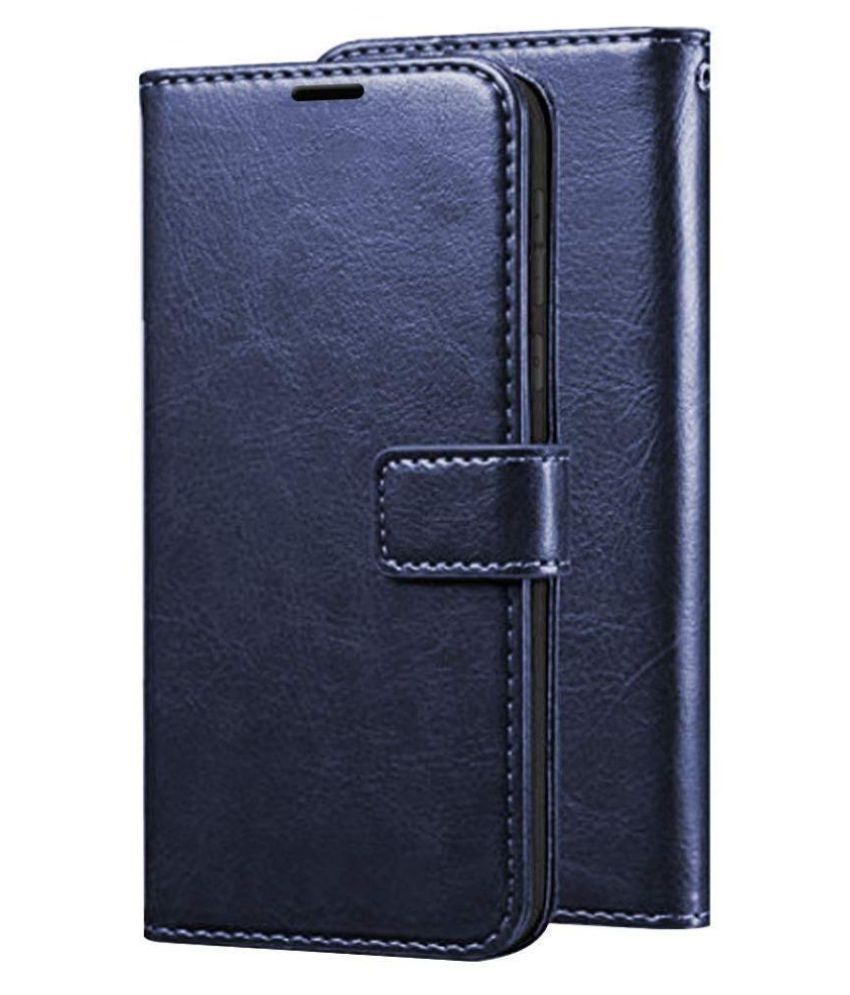    			Samsung Galaxy A22 4g Flip Cover by Doyen Creations - Black Leather Stand Case