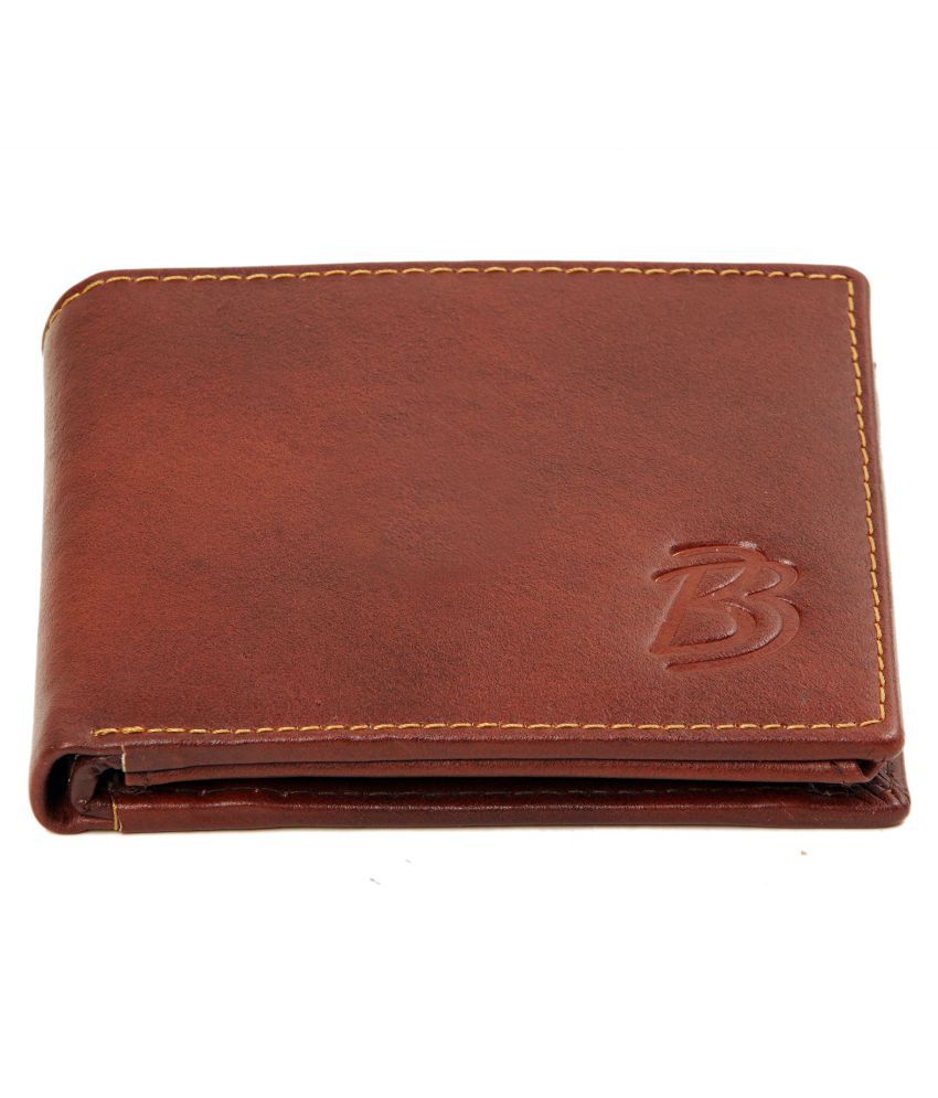 BlackBurn Leather Brown Casual Regular Wallet