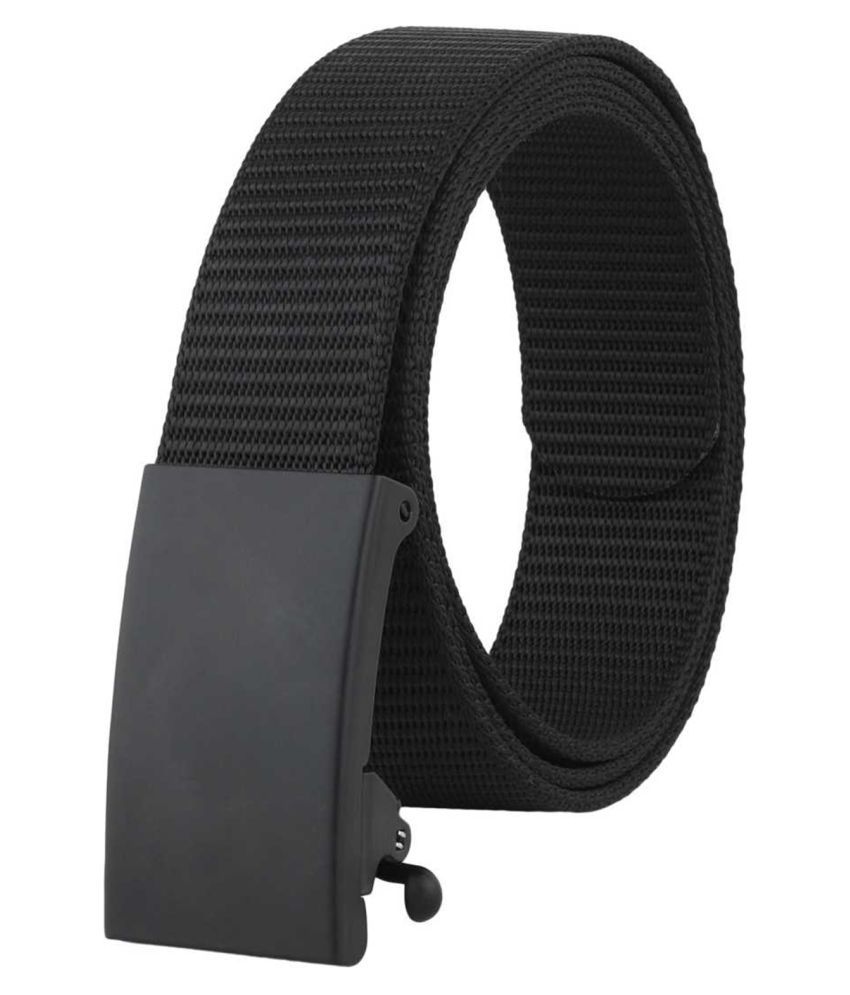     			Loopa - Black Nylon Men's Casual Belt ( Pack of 1 )