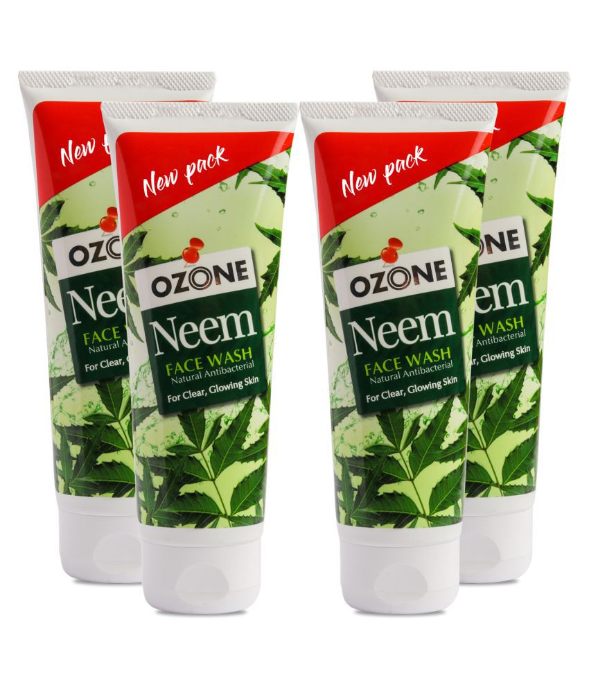    			Ozone Neem Face Wash For Deep Cleansing, Smooth & Glowing Skin, 100ml Each (Pack of 4)
