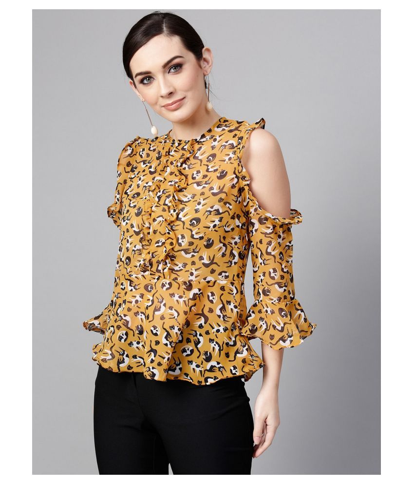     			Pannkh Polyester Regular Tops - Multicolor Single