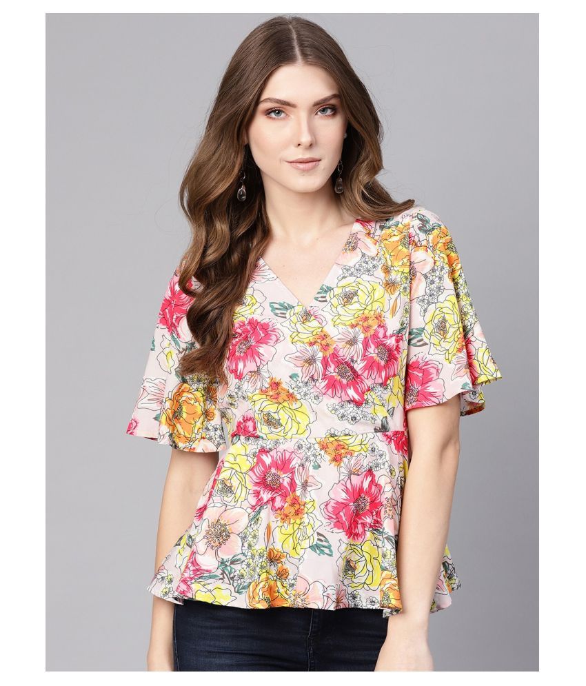     			Pannkh Polyester Regular Tops - Multicolor Single