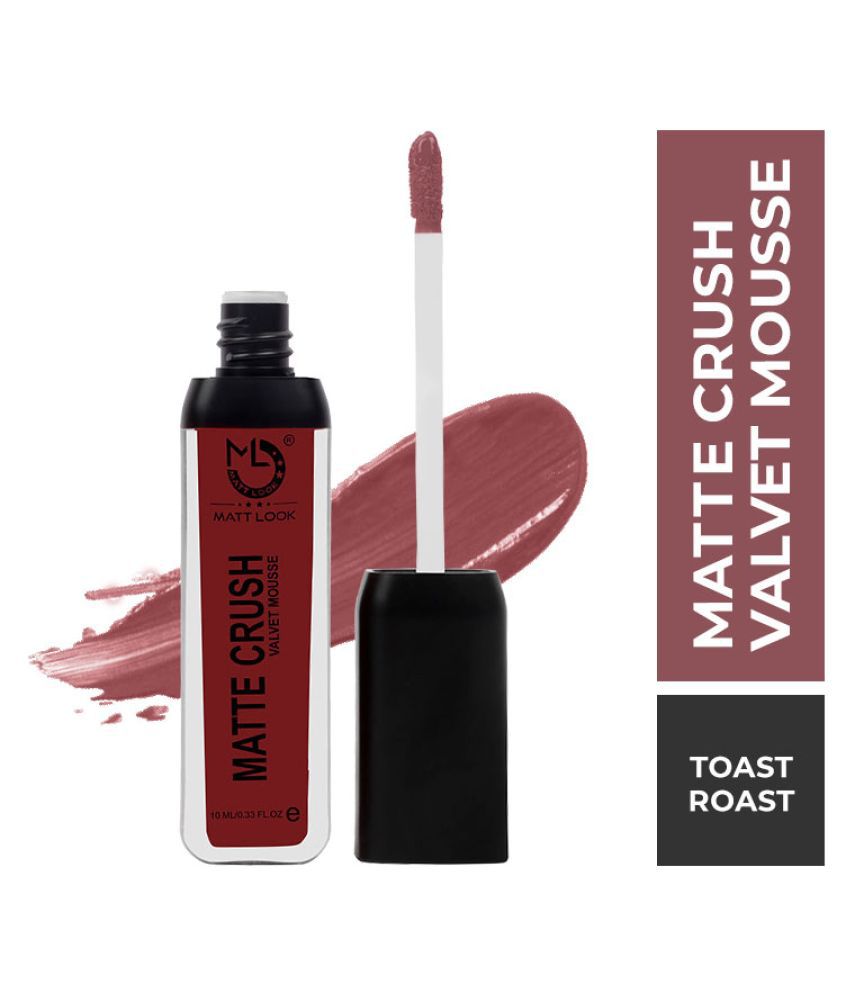     			Mattlook Matte Crush Velvet Mousse Lipstick, Toast Roast (10ml)