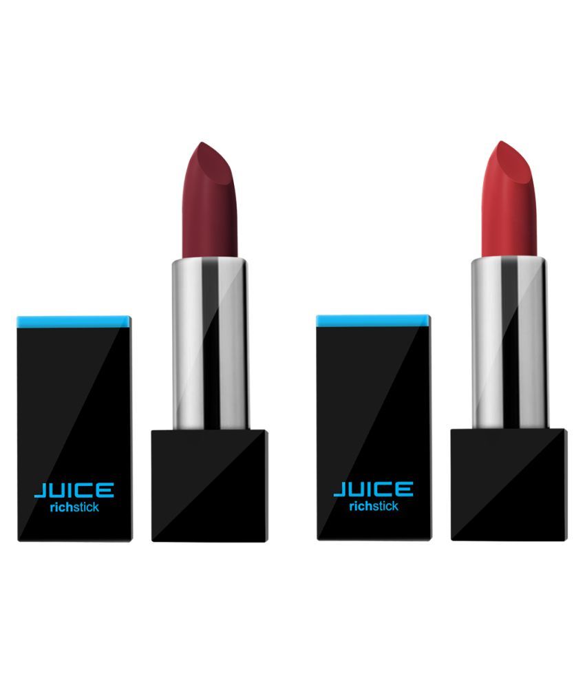     			Juice BIGAPPLE RED & TANGERINE TOUCH Creme Lipstick M-24,M-63 Multi Pack of 2 200 g