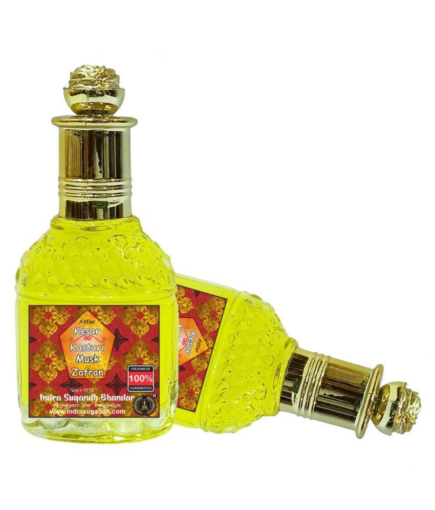     			INDRA SUGANDH BHANDAR Attar For Men|Women|Pujan Musk Zafran Rare Kesar Kasturi Perfume 24 Hours Long Lasting Strong Fragrance 25ml Rollon Pack